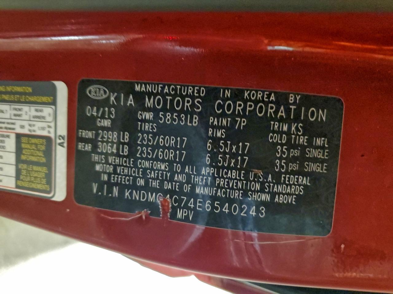 Kia Sedona Lx Image 13