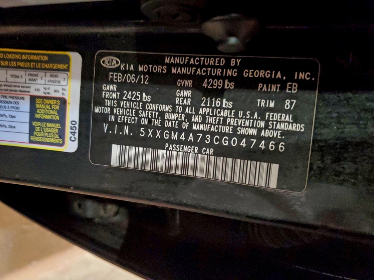 Kia Optima Lx Image 5