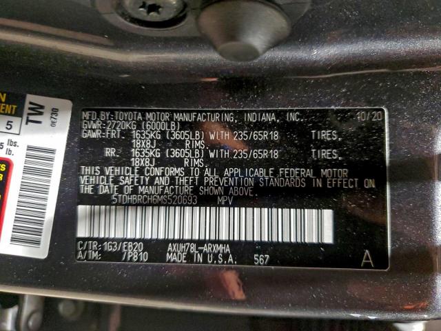 Toyota Highlander Hybrid Xle Image 12